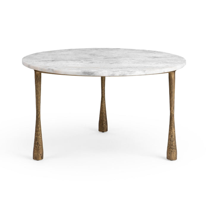 Classic Home - Venicia 32" Round Coffee Table in White Sage - 51007638