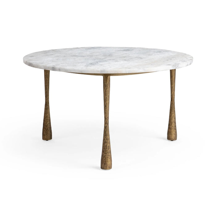 Classic Home - Venicia 32" Round Coffee Table in White Sage - 51007638