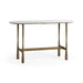 Classic Home - Venicia Oval Console Table in White Sage - 51007639 - GreatFurnitureDeal