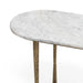 Classic Home - Venicia Oval Console Table in White Sage - 51007639 - GreatFurnitureDeal