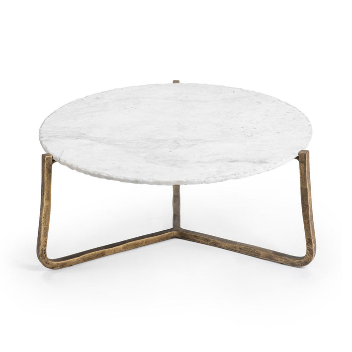 Classic Home - Emilia Round Coffee Table in Snow Fall - 51007641