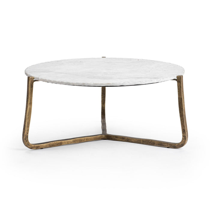 Classic Home - Emilia Round Coffee Table in Snow Fall - 51007641