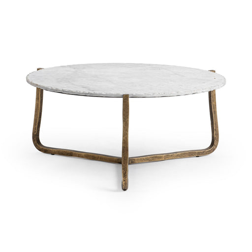Classic Home - Emilia Round Coffee Table in Snow Fall - 51007641 - GreatFurnitureDeal