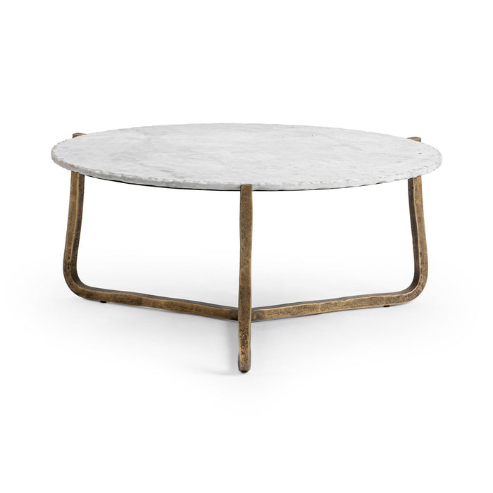 Classic Home - Emilia Round Coffee Table in Snow Fall - 51007641