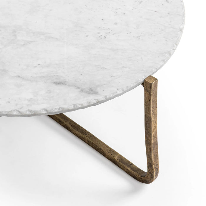 Classic Home - Emilia Round Coffee Table in Snow Fall - 51007641