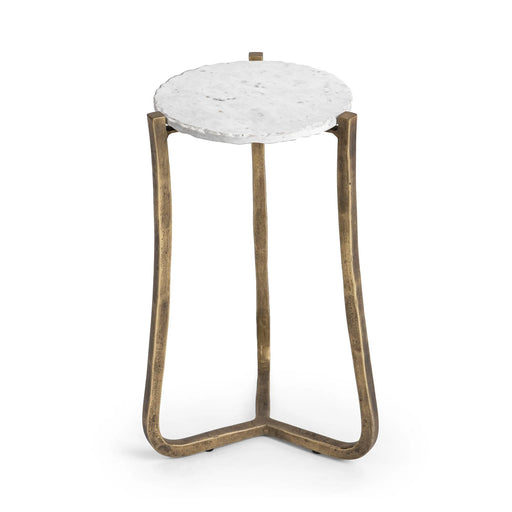 Classic Home - Emilia Round End Table in Snow Fall - 51007642 - GreatFurnitureDeal