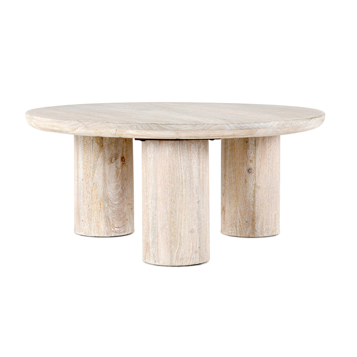 Kosas Home - Beau Solid Wood Round Coffee Table - 51011497 - GreatFurnitureDeal
