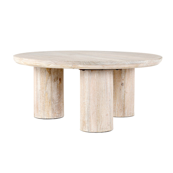 Kosas Home - Beau Solid Wood Round Coffee Table - 51011497 - GreatFurnitureDeal