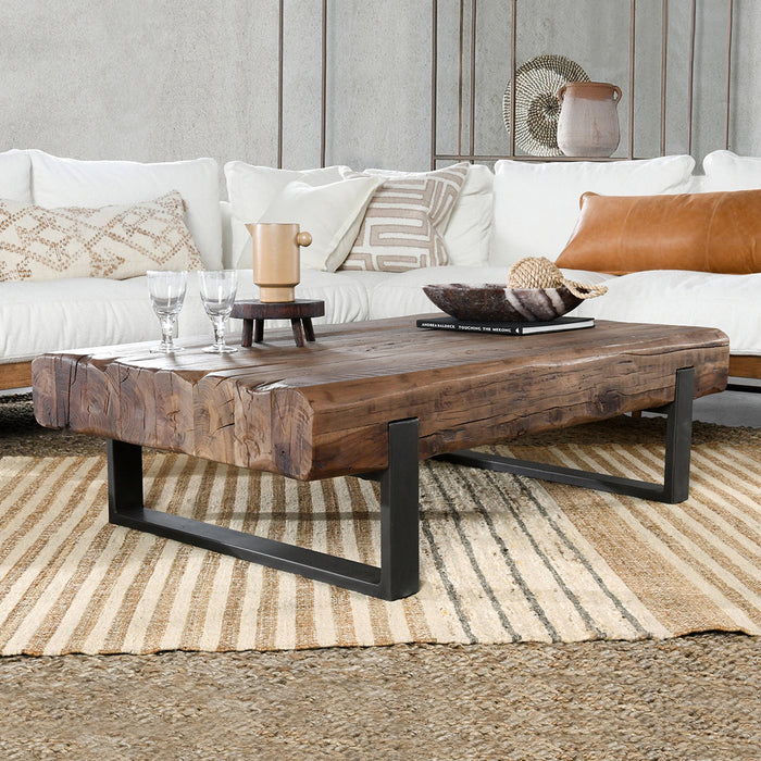Classic Home - Duarte Solid Wood Rectangle Coffee Table - 51011517 - GreatFurnitureDeal