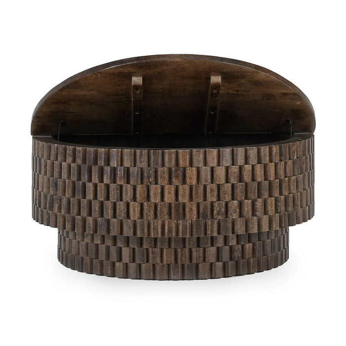 Classic Home - Norwood 40"Coffee Table with Casters in Bark Brown - 51011695