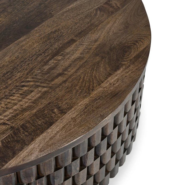 Classic Home - Norwood 40"Coffee Table with Casters in Bark Brown - 51011695