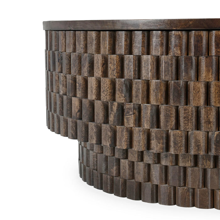Classic Home - Norwood 40"Coffee Table with Casters in Bark Brown - 51011695