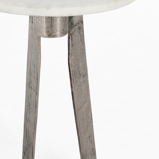 Classic Home - Leyton Accent Table White Marble - 51011723 - GreatFurnitureDeal