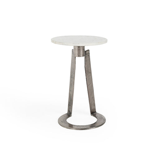 Classic Home - Leyton Accent Table White Marble - 51011723 - GreatFurnitureDeal