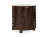 Classic Home Furniture - Shira Mango Wood 24" Round End Table Kona Brown - 51011888 - GreatFurnitureDeal