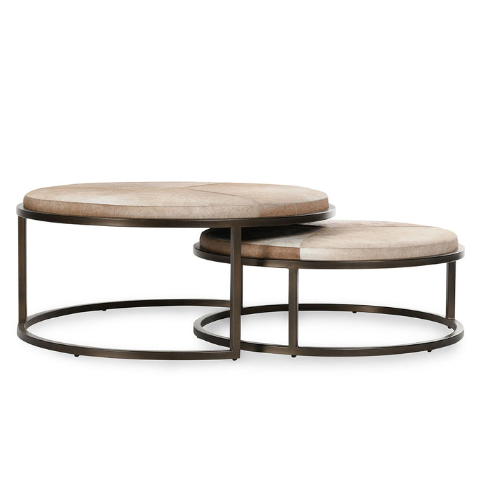 Classic Home Furniture - Hayword Hide Set Of 2 Nesting Coffee Tables Blonde - 51011898