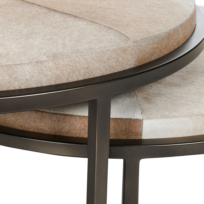 Classic Home - Hayword Hide Set Of 2 Nesting Coffee Tables Blonde - 51011898 - GreatFurnitureDeal