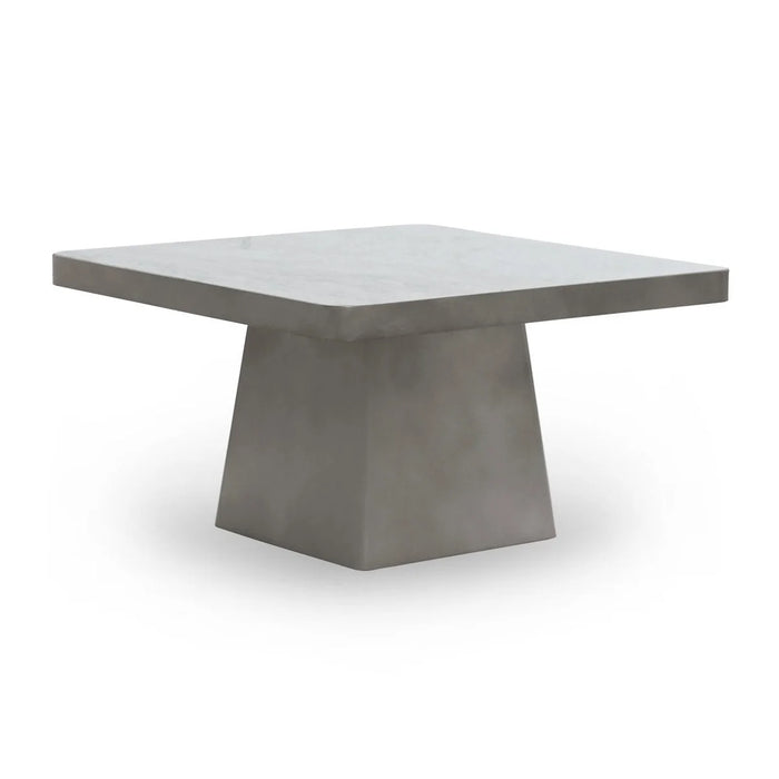 Classic Home - Far 31" Square Coffee Table in White/Slate Gray - 51011909