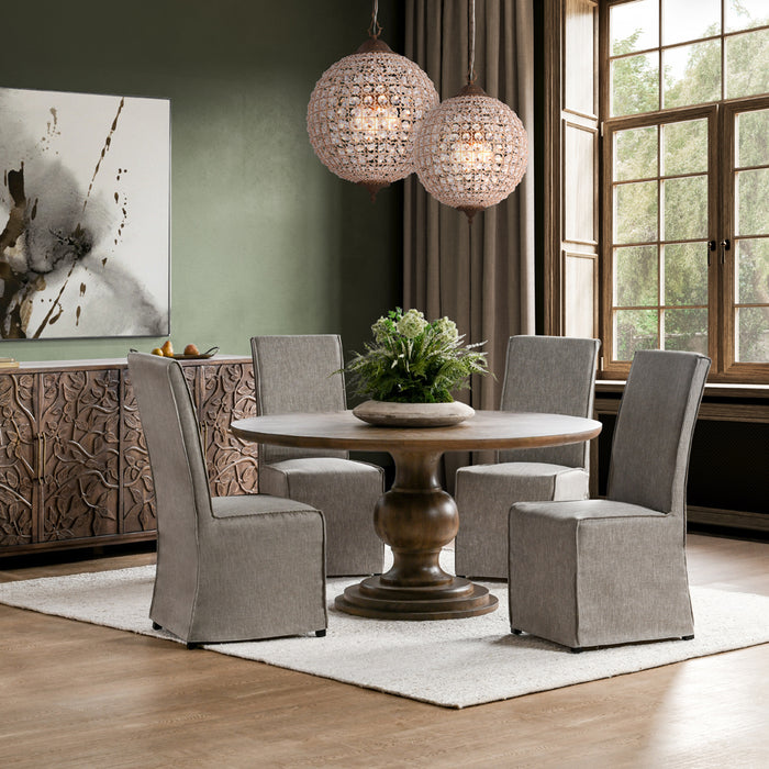 Classic Home - Hera Mango Wood Round Dining Table - 51011920 - GreatFurnitureDeal