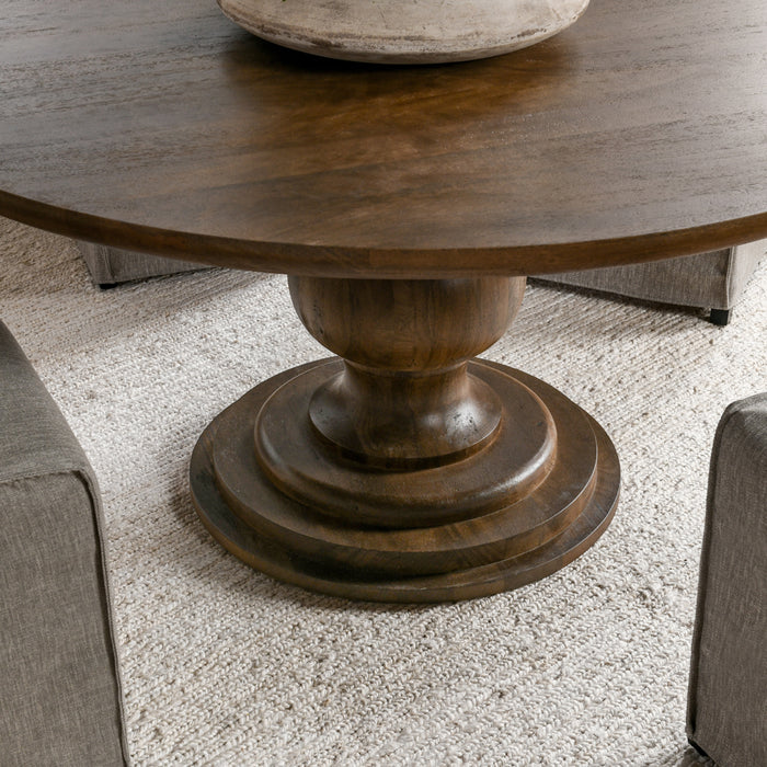 Classic Home - Hera Mango Wood Round Dining Table - 51011920 - GreatFurnitureDeal