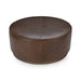 Classic Home - Clair Leather Round Cocktail Coffee Table - 51011967 - GreatFurnitureDeal