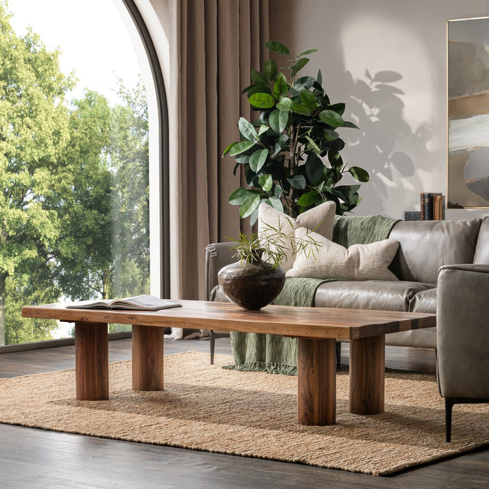 Classic Home - Alto Solid Wood Rectangle Coffee Table - 51011980 - GreatFurnitureDeal