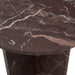 Classic Home - Briley Marble Round Accent Table Small - Merlot - 51012024 - GreatFurnitureDeal
