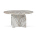 Classic Home - Reilly Marble Round Coffee Table Gray - 51012028 - GreatFurnitureDeal