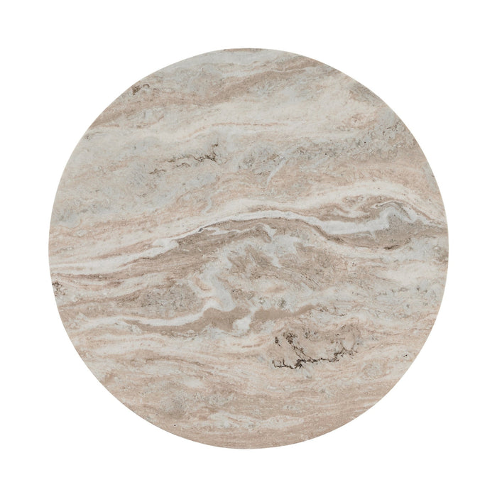 Classic Home - Reilly Marble Round Coffee Table Gray - 51012028 - GreatFurnitureDeal