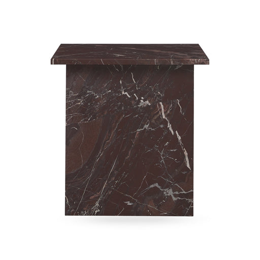 Classic Home - Bexly Marble Square End Table - Red - 51012030 - GreatFurnitureDeal