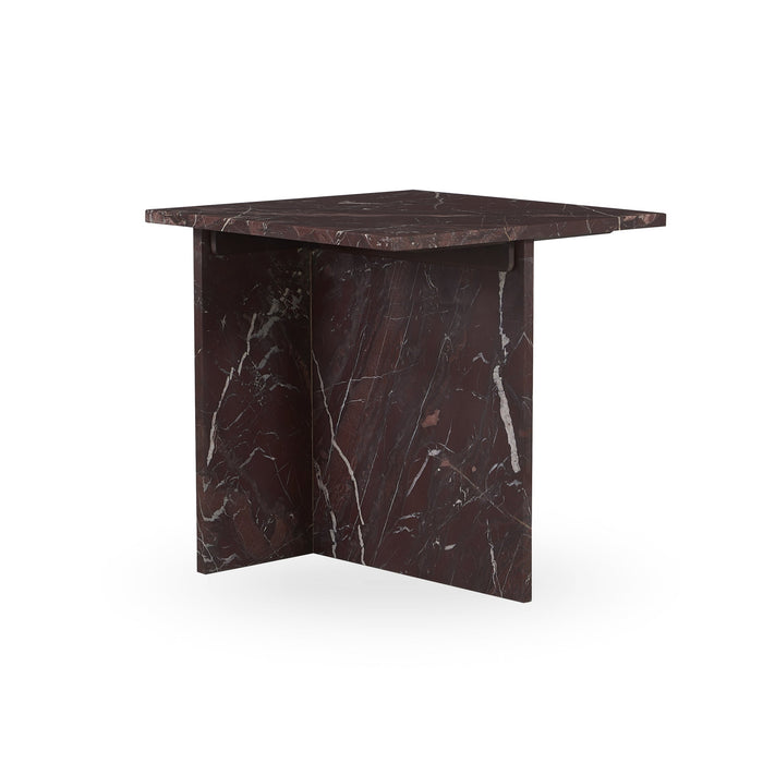 Classic Home - Bexly Marble Square End Table - Red - 51012030 - GreatFurnitureDeal