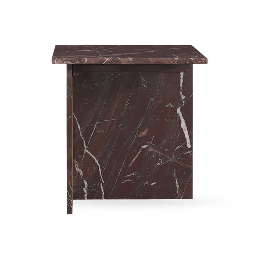 Classic Home - Bexly Marble Square End Table - Red - 51012030 - GreatFurnitureDeal