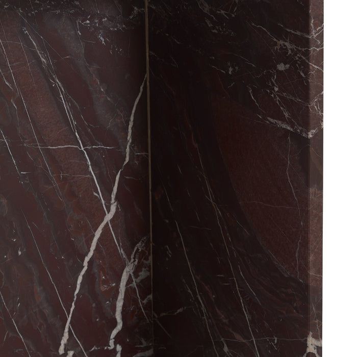 Classic Home - Bexly Marble Square End Table - Red - 51012030 - GreatFurnitureDeal