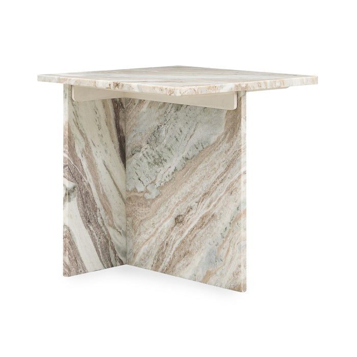 Classic Home - Bexly Marble Square End Table - Gray - 51012031 - GreatFurnitureDeal