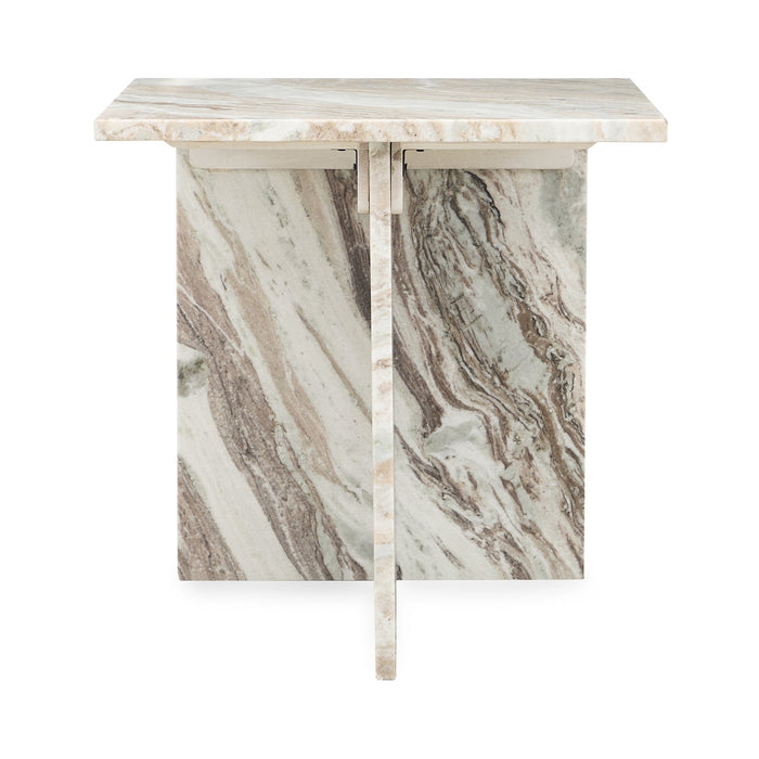 Classic Home - Bexly Marble Square End Table - Gray - 51012031 - GreatFurnitureDeal