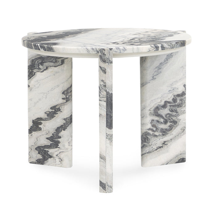 Classic Home - Zora Marble Round End Table - 51012043 - GreatFurnitureDeal