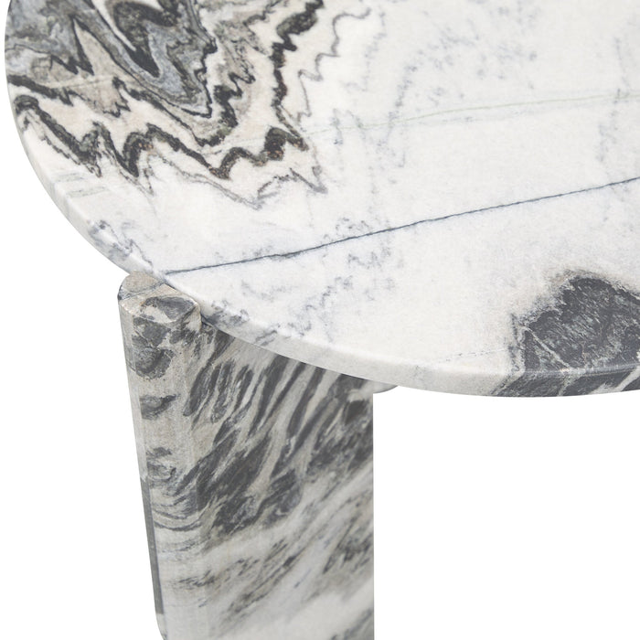 Classic Home - Zora Marble Round End Table - 51012043 - GreatFurnitureDeal