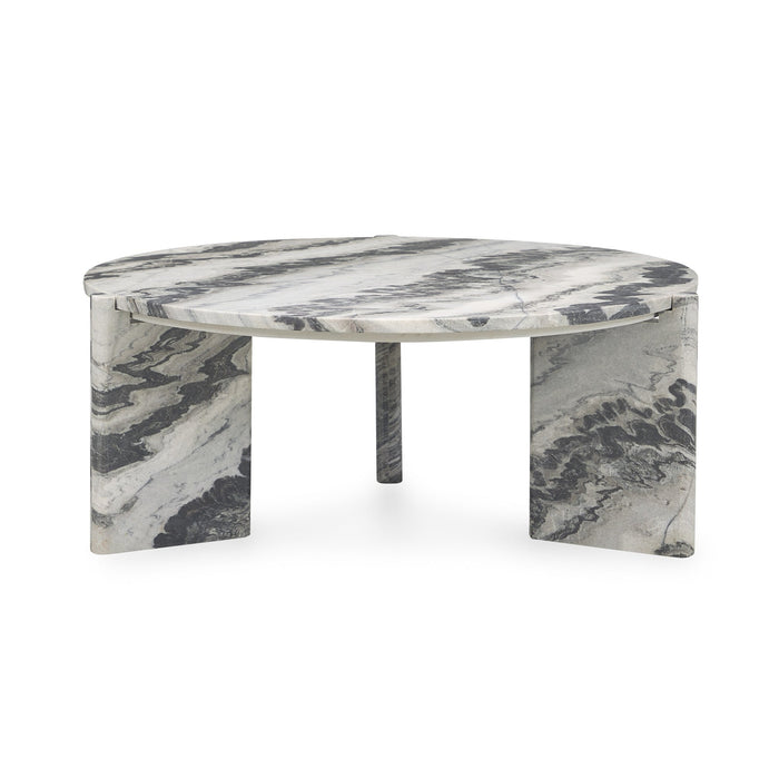 Classic Home - Zora Marble Round Coffee Table - 51012044 - GreatFurnitureDeal