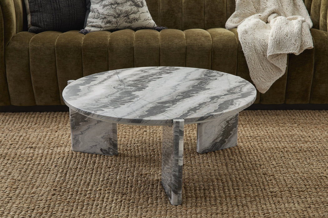 Classic Home - Zora Marble Round Coffee Table - 51012044 - GreatFurnitureDeal
