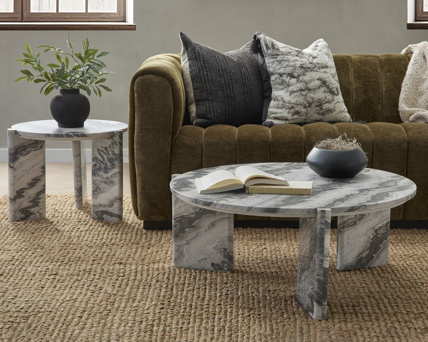 Classic Home - Zora Marble Round Coffee Table - 51012044 - GreatFurnitureDeal