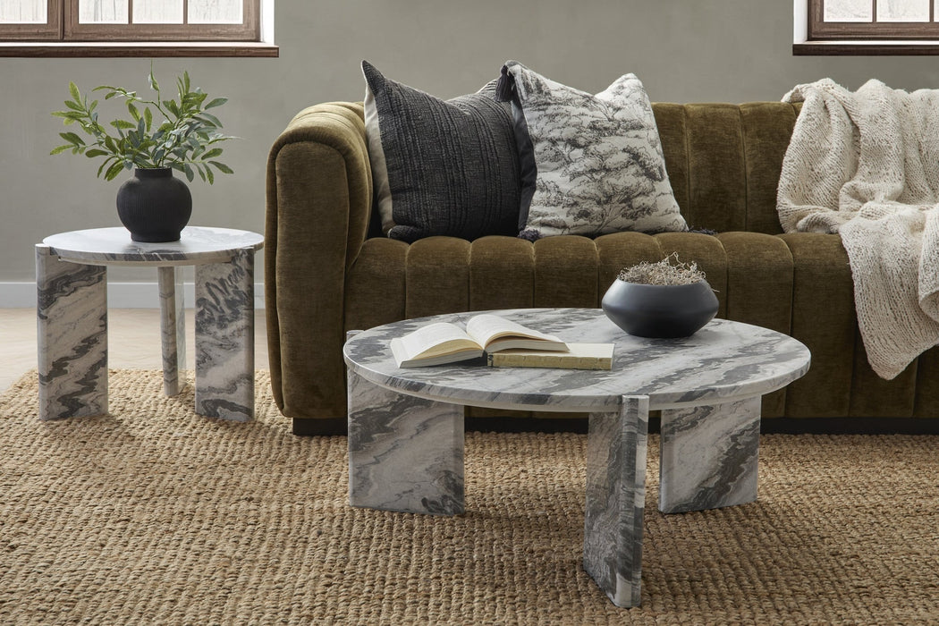 Classic Home - Zora Marble Round Coffee Table - 51012044 - GreatFurnitureDeal