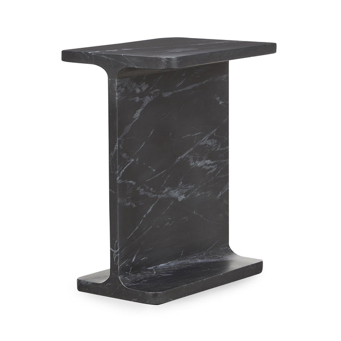 Classic Home - Delaney Marble Rectangle Accent Table - Rust Black - 51012047 - GreatFurnitureDeal