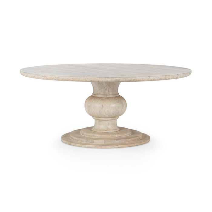 Classic Home - Hera Solid Wood Dining Table - White Washed - 60" - 51011879 - GreatFurnitureDeal