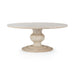Classic Home - Hera Solid Wood Dining Table - White Washed - 60" - 51011879 - GreatFurnitureDeal