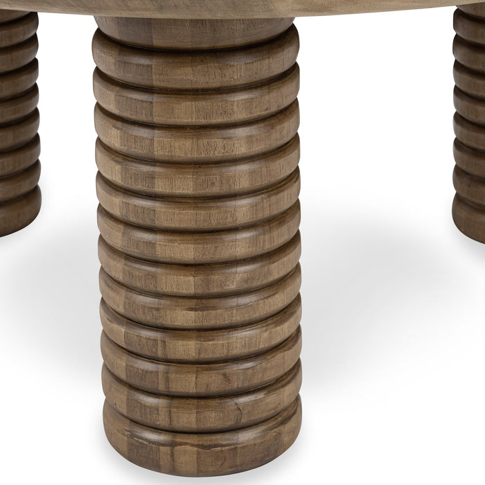 Classic Home - Ilaria Reclaimed Wood Round Coffee Table - 51012083 - GreatFurnitureDeal