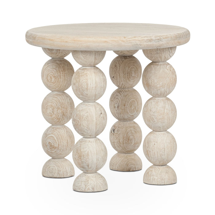 Classic Home - Adir Solid Wood Round End Table - 51012090 - GreatFurnitureDeal