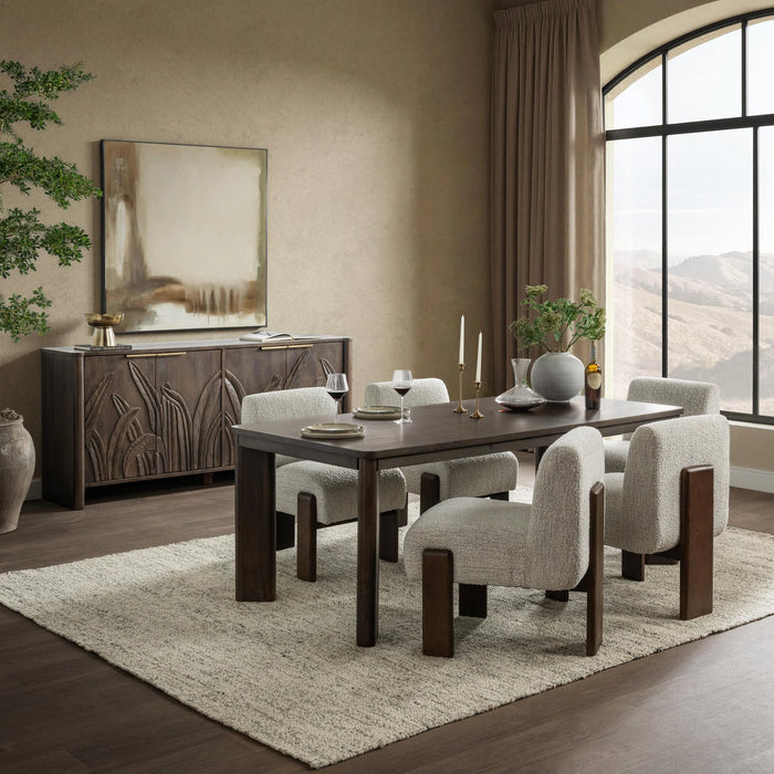 Classic Home - Ledro Dining Table in Dark Brown - 51012098