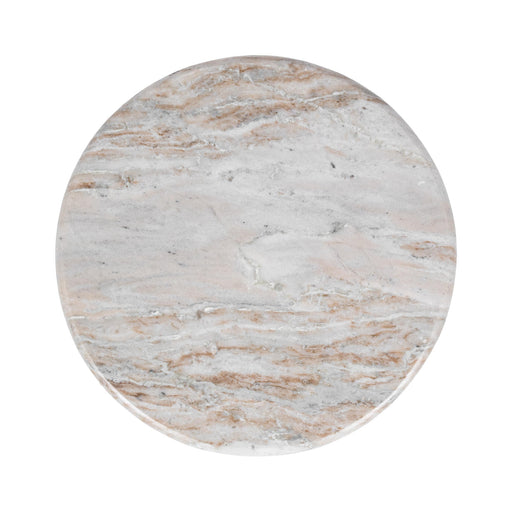 Classic Home - Huxley Marble Round Accent Table - 16" - 51012108 - GreatFurnitureDeal