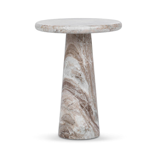 Classic Home - Huxley Marble Round Accent Table - 16" - 51012108 - GreatFurnitureDeal