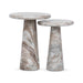 Classic Home - Huxley Marble Round Accent Table - 16" - 51012108 - GreatFurnitureDeal